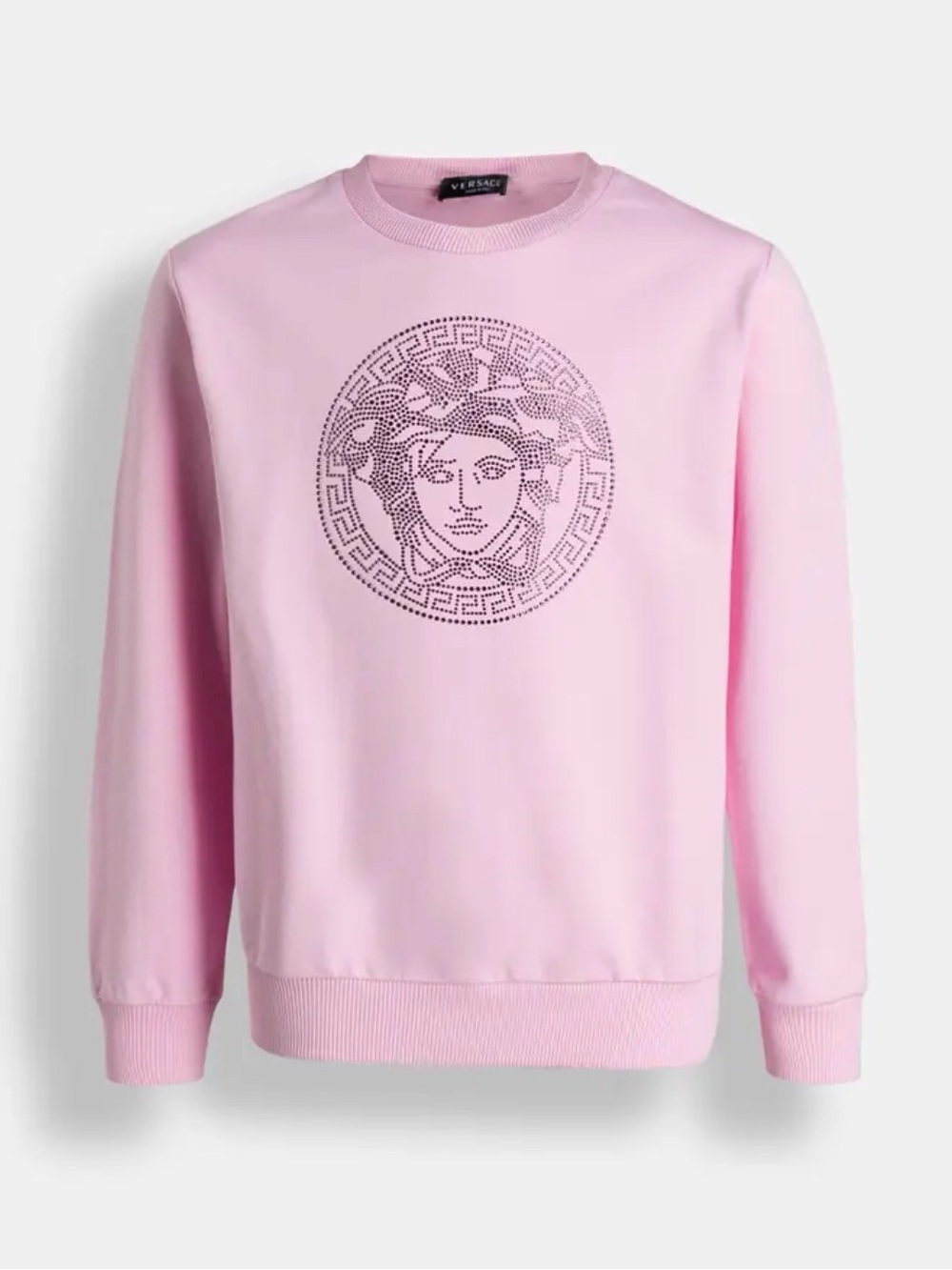 NWT Versace Pink Medusa Crystal Sweatshirt